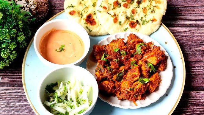 Chicken chap+ ruti