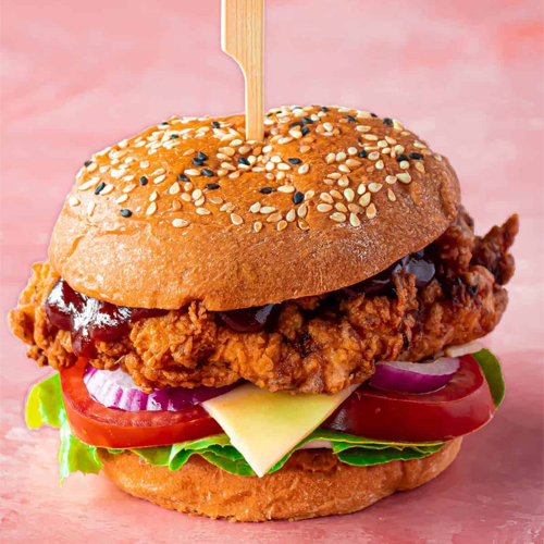 Overload Chicken Steak Burger